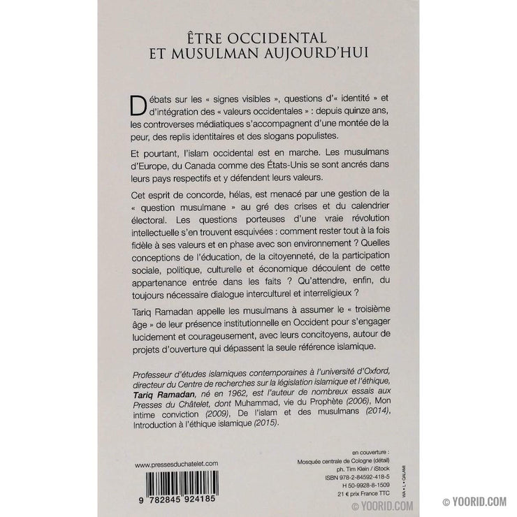 Etre Occidental Et Musulman Aujourd'Hui, Livres, Yoorid, YOORID