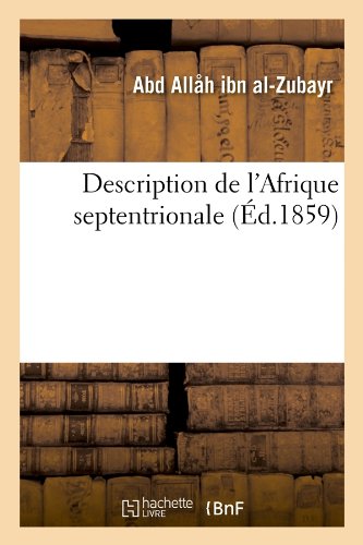 Description de l'Afrique septentrionale (Éd.1859), Book, Yoorid, YOORID