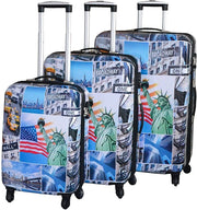 Lot de 3 valises rigides à 4 roues Broadway Snowball, Luggage, Yoorid, YOORID