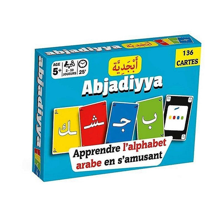Osratouna Jeu de Cartes Abjadiyya Apprendre l'alphabet Arabe en s'amusant-138 Cartes-5+Ans, Toy, Yoorid, YOORID