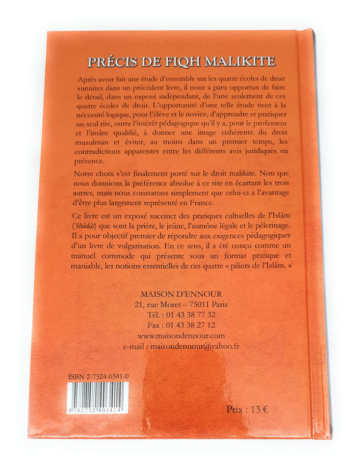 Précis De Fiqh Malikite : Les Pratiques Cultuelles, Book, Yoorid, YOORID
