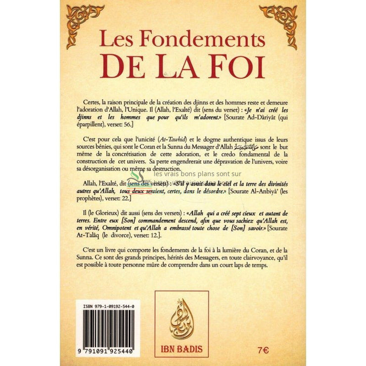 Les Fondements de la Foi, de Cheikh Muhammad Ibn Abd Al-Wahhâb