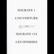 Les mots du Saint Coran d'aprés Jabri Toufik