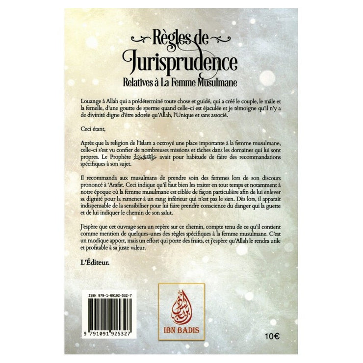 Règles de Jurisprudence Relatives à la Femme Musulmane, de Cheikh Sâlih Ibn Fawzân Âl Fawzân